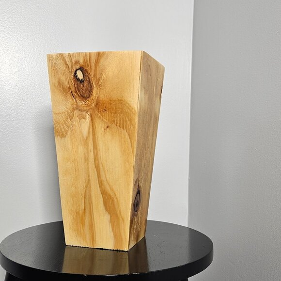 Natural Wood Accent Vase - Picture 5 of 5